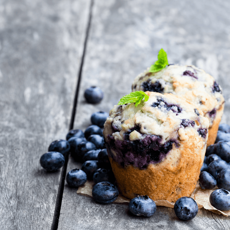 Upside Down Mini Blueberry Cakes - Urban Meadow