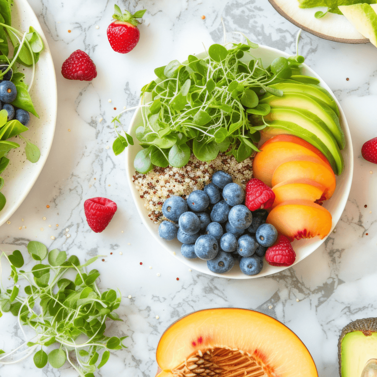 Summer Quinoa Salad Bowl - Urban Meadow