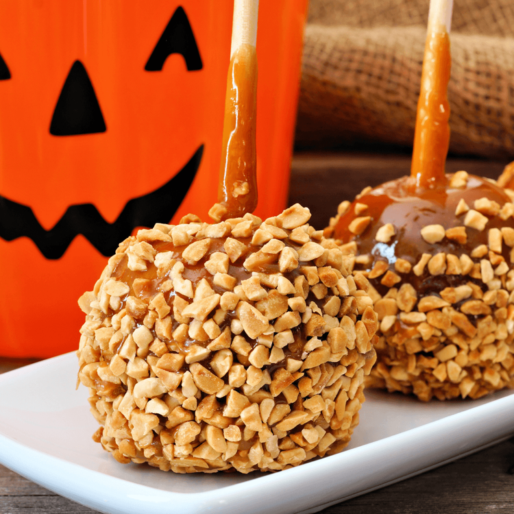Nutty Caramel Apples - Urban Meadow