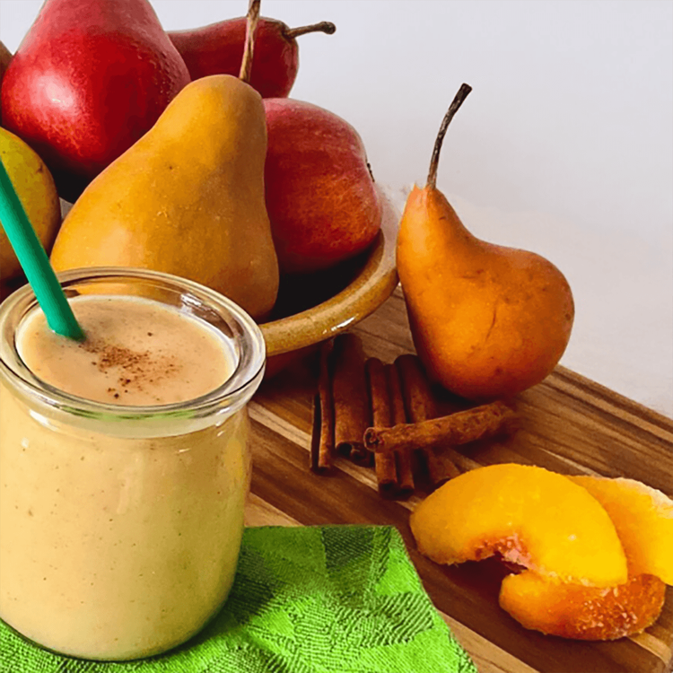 Frosty Peach & Pear Smoothie - Easy Home Meals