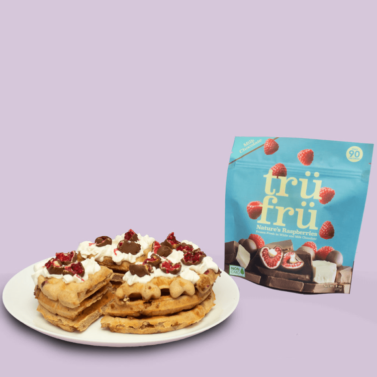 Chocolate Raspberry Protein Waffle - trufru