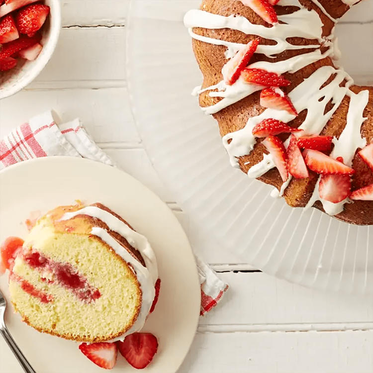 Strawberry Shortcake Poke Bundt Cake - Betty Crocker