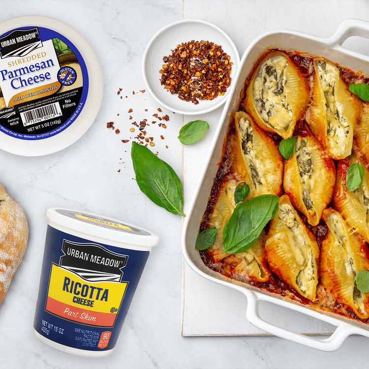 Ricotta & Spinach Stuffed Shells - Urban Meadow