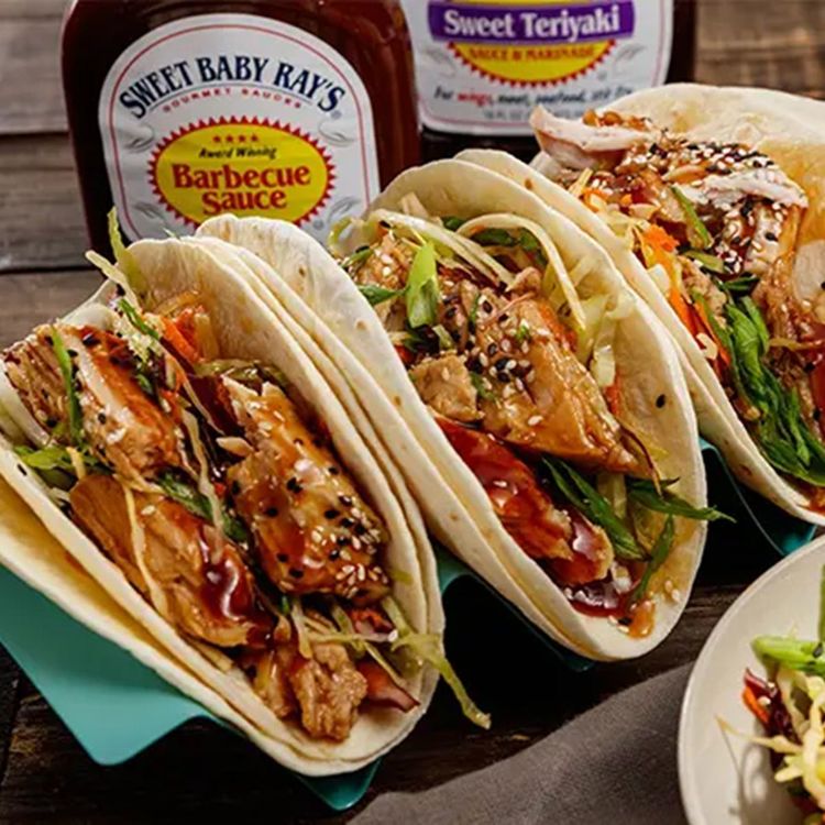 Barbecue Teriyaki Pork Tacos - Sweet Baby Ray's