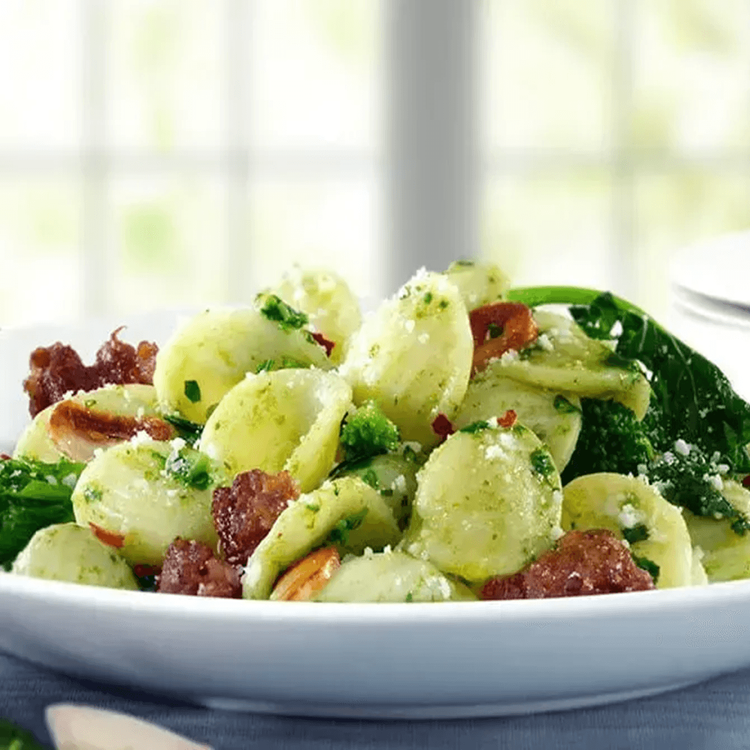 Al Bronzo® Orecchiette with Broccoli Rabe & Sausage - Barilla