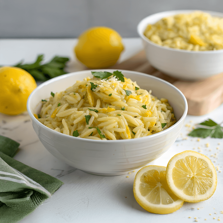 Lemon Basil Orzo Pasta - Urban Meadow