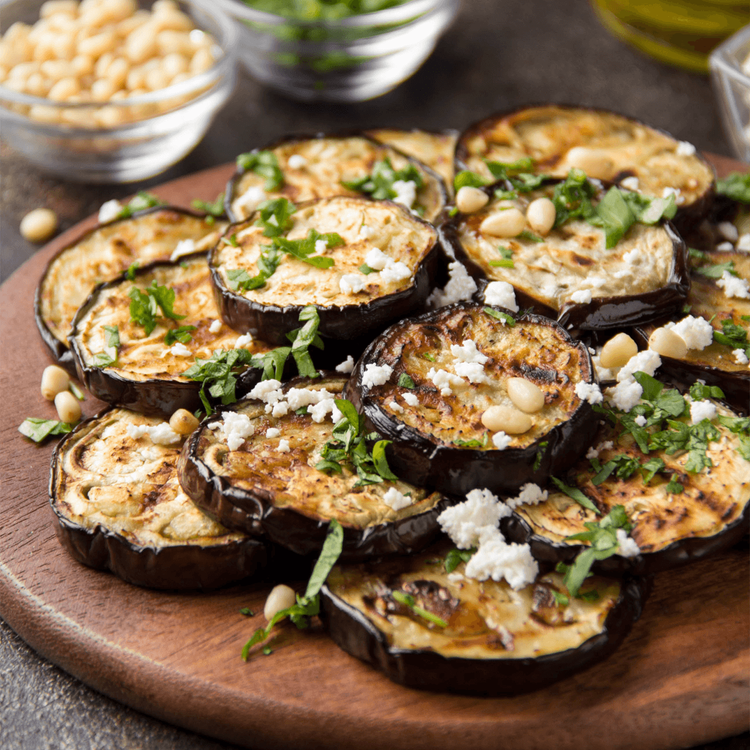 Eggplant with Feta & Herbs - Urban Meadow