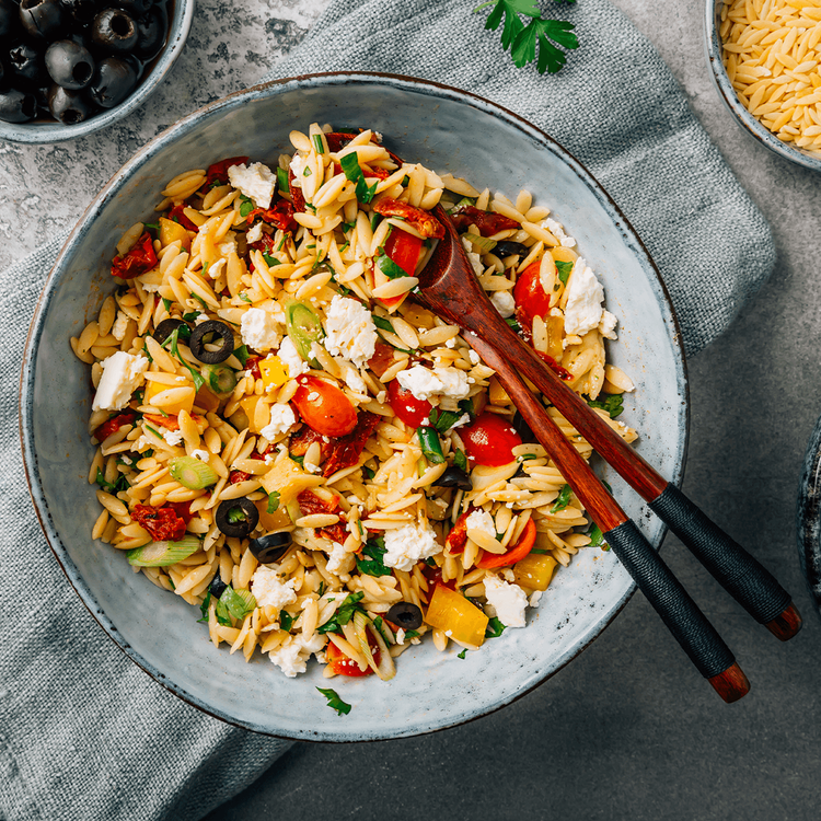 Mediterranean Orzo Pasta Salad - Urban Meadow