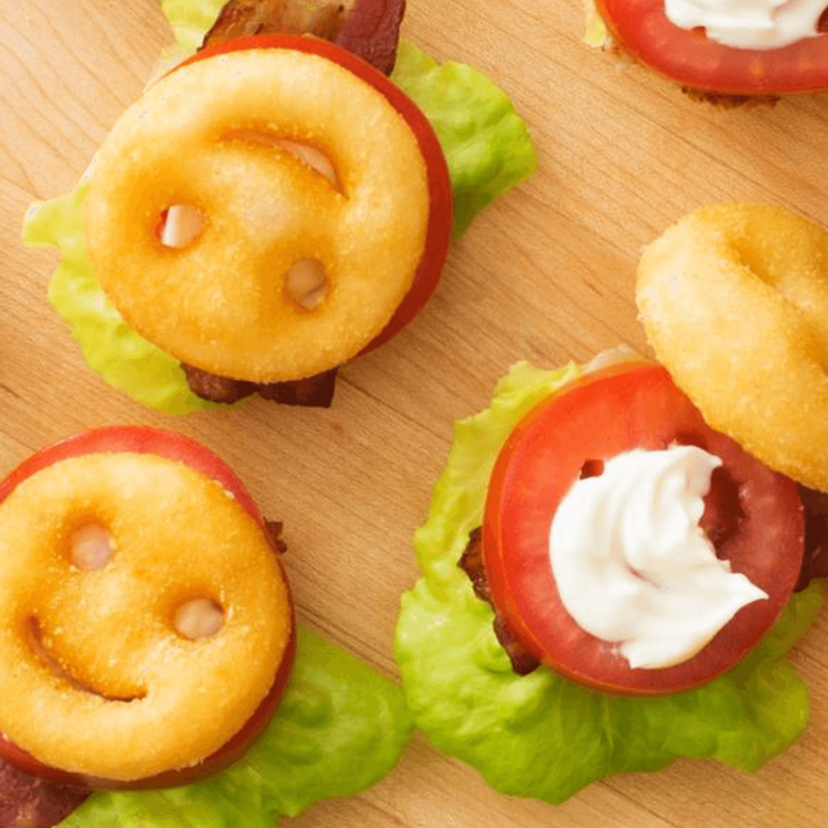 Mini BLT Sandwiches served with Smiles - McCain