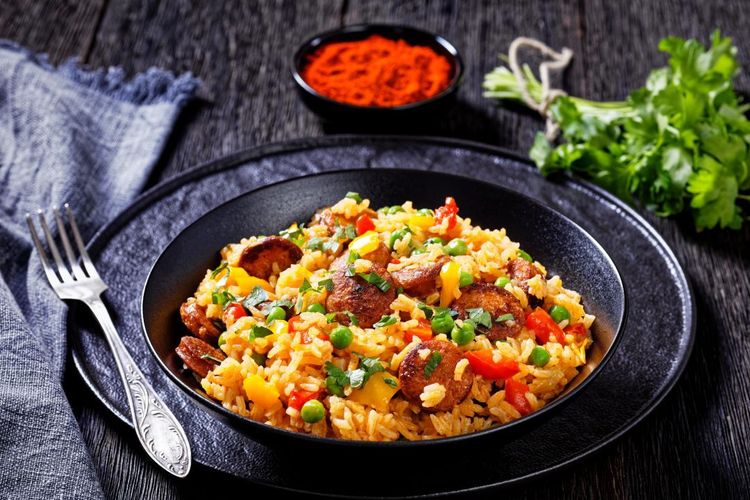 One-Pot Sausage & Rice