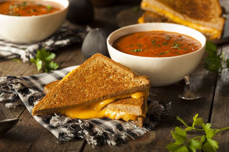 Grilled Cheese and Tomato Soup