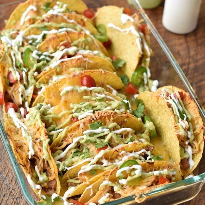 Crock Pot Chicken Baked Tacos Recipe | undefined | undefined